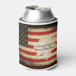 Can Coolers/American Flag/Land of the Free Cooler