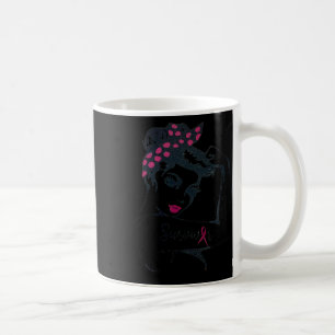 Can Cure It Rosie Riveter Breast Cancer Survivor  Coffee Mug