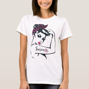 Can Cure It Rosie Riveter Breast Cancer Survivor  T-Shirt