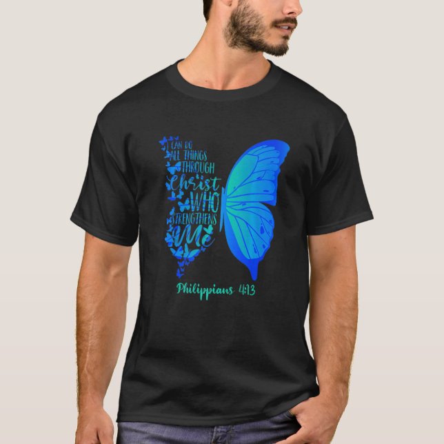 Can Do All Things Through Christ Who Strengthens M T-Shirt (Front)