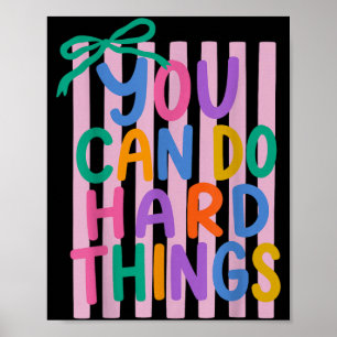 Can Do Hard Things Doodle Teacher Motivational Poster