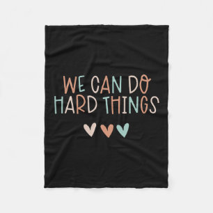 Can Do Hard-things Teacher Back To School Fleece Blanket