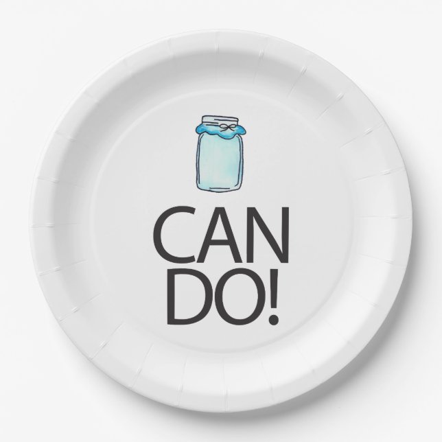 Can Do Paper Plate (Front)