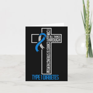 Can Do Things Jesus Who Strenghtens Diabetes Type Card