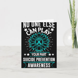 Can Ever Play Your Part Suicide Prevention Awarene Card