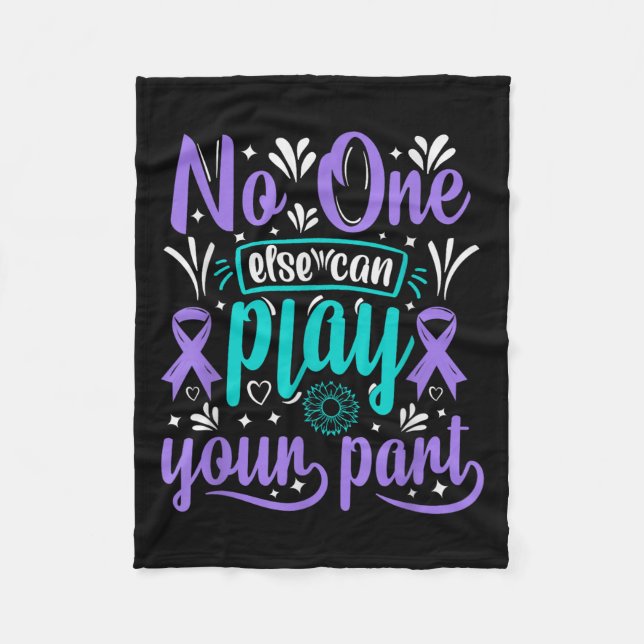 Can Ever Play Your Part Suicide Prevention Awarene Fleece Blanket (Front)