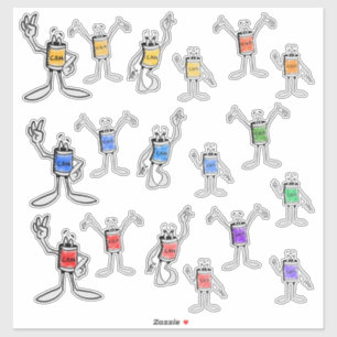 Can Family Sticker Sheet