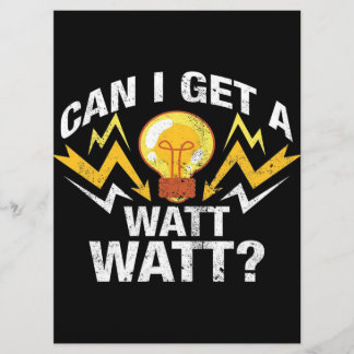 Can I get a Watt Watt? - Funny Electrician Menu