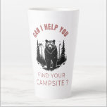 Can I Help You Find Your Campsite? – Funny Bear  Latte Mug<br><div class="desc">Savor your morning brew with a side of wilderness humor—this coffee mug features a bold bear asking,  “Can I help you find your campsite?” Perfect for campers,  hikers,  and anyone who loves the great outdoors with a laugh.</div>
