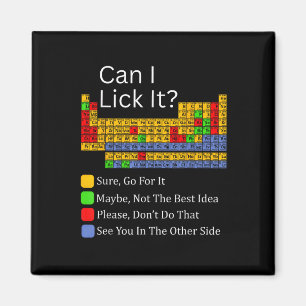 Can I Lick It Funny 100 Days Of School Periodic Ta Magnet