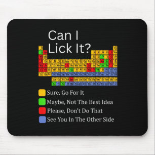 Can I Lick It Funny 100 Days Of School Periodic Ta Mouse Pad