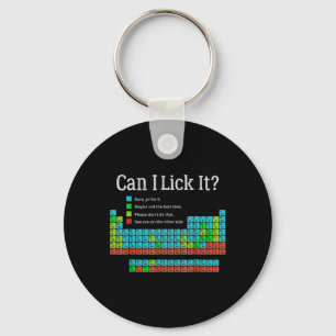 Can I Lick It Funny Back To School Periodic Table  Key Ring