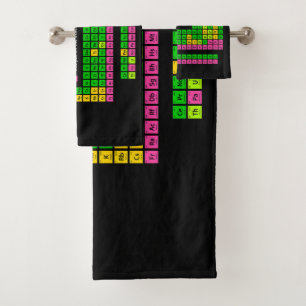 Can I Lick It Periodic Table Teacher Student Kids Bath Towel Set