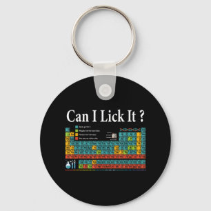 Can I Lick It Periodic Table Teacher Student Kids Key Ring