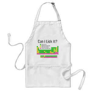 Can I Lick It Periodic Table Teacher Student Kids Standard Apron
