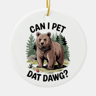 Can I Pet Dat Dawg? Ceramic Tree Decoration
