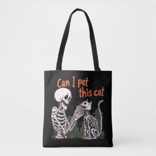 Can I Pet This Cat? Design for Funny Cat Lovers! Tote Bag