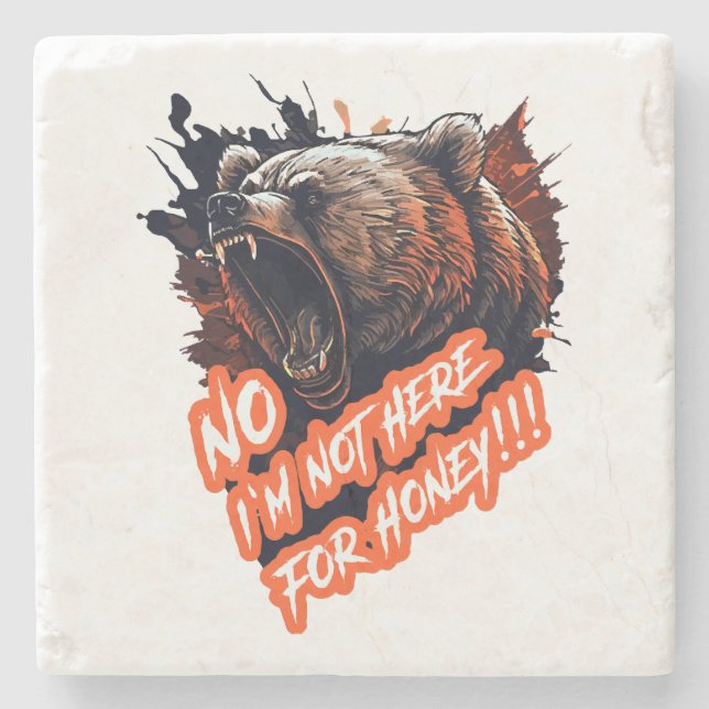 Can I Speak To The Manager  Stone Coaster (Front)