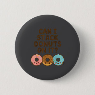 Can I Stack Donuts On It_ Funny Adult Christmas Bo 6 Cm Round Badge