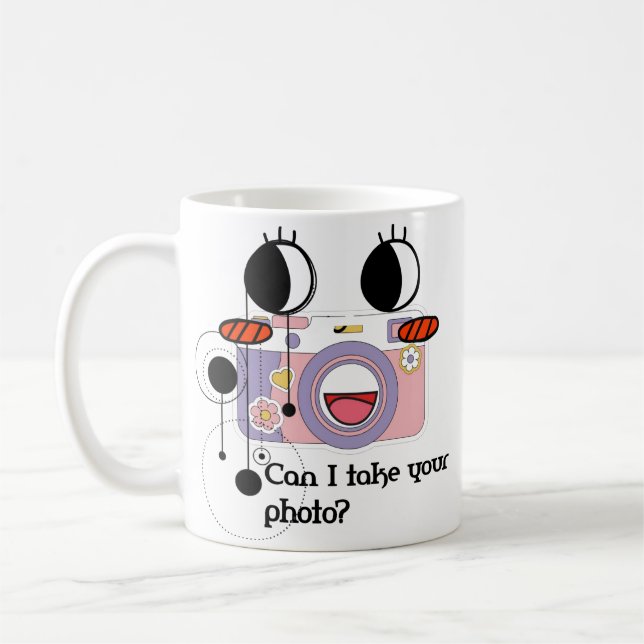 Can I take your photo? Camera art Coffee Mug (Left)