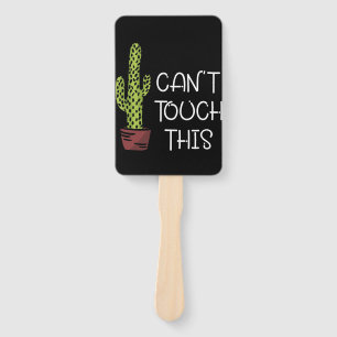 Can Not Touch This Cactus Hand Fan