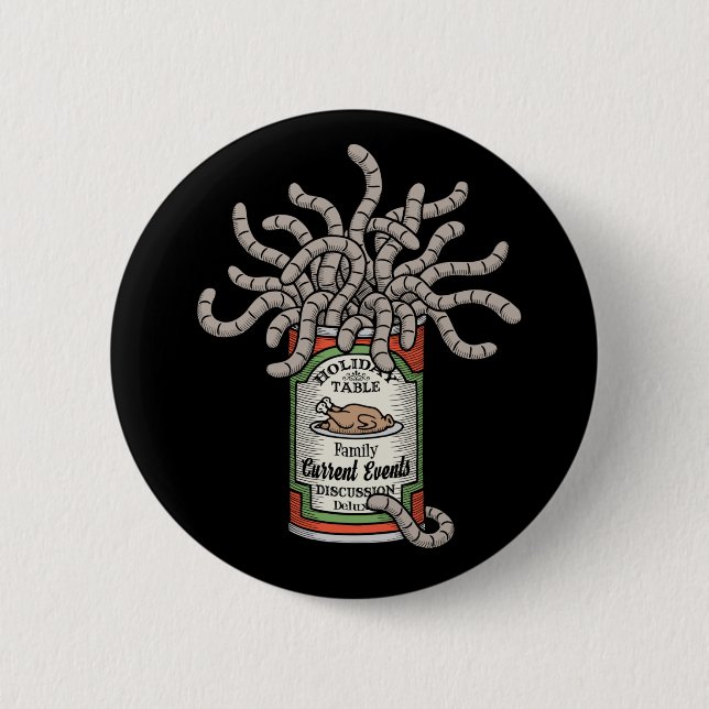 Can-o-Worms 6 Cm Round Badge (Front)