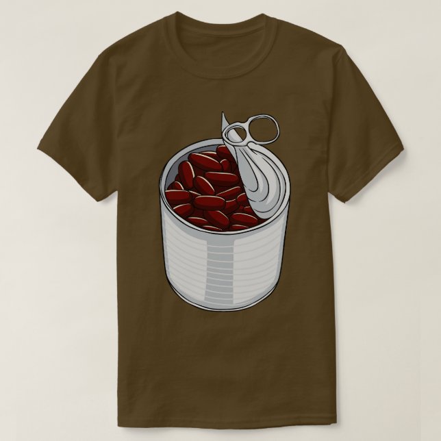Can Of Beans Kidney Beans Baked Beans T-Shirt (Design Front)