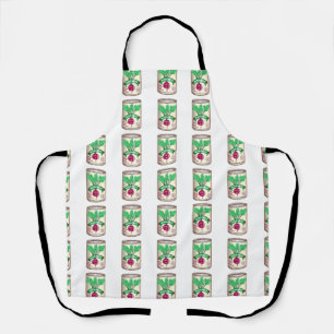 Can of beetroot beets tin apron
