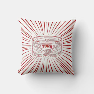 Can of tuna retro design cushion