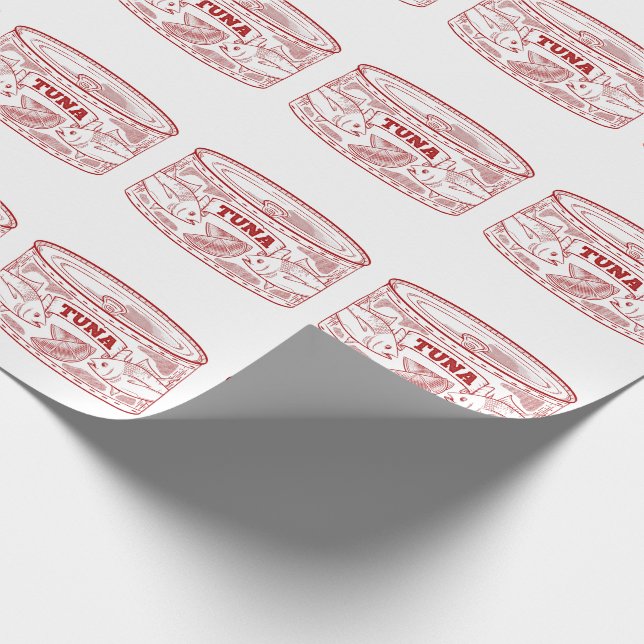 Can of tuna wrapping paper (Corner)
