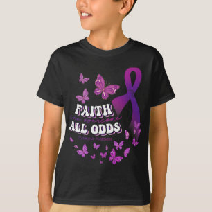 Can Overcome All Odds Fibromyalgia Awareness T-Shirt