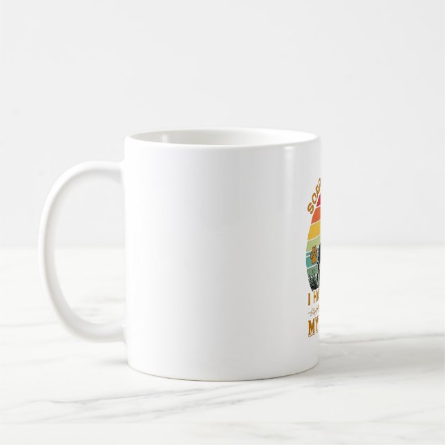 Can Plans Dog Pitbull Retro Sunset_1 Coffee Mug (Left)