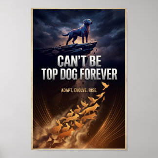 Can’t Be Top Dog Forever – Inspirational Poster