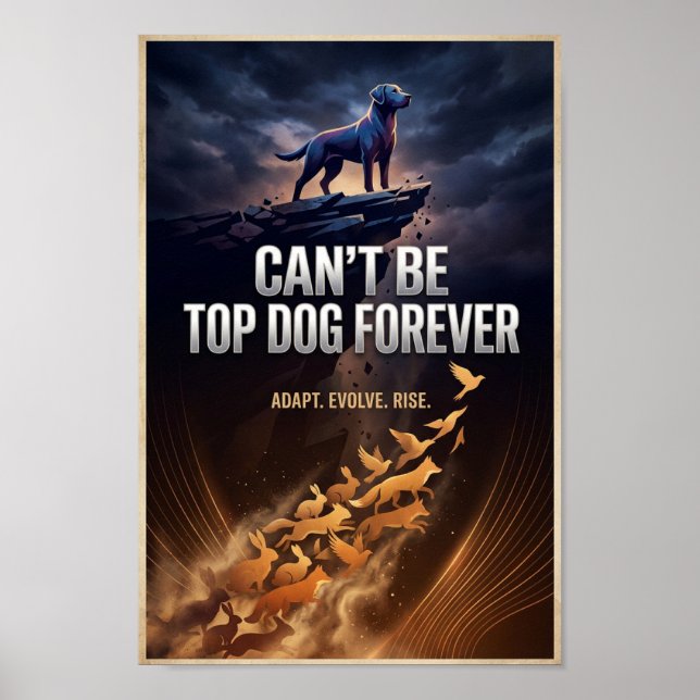 Can’t Be Top Dog Forever – Inspirational Poster (Front)