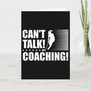 Can`t Talk Coaching - Girls Field Hockey Coach Card