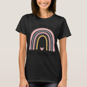 Can t Throw Stones While Washing Feet Polka Dot Ra T-Shirt