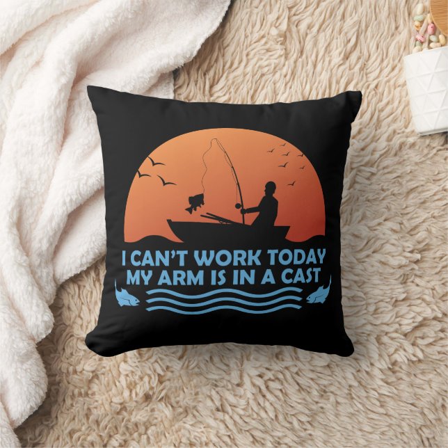 Can’t Work Today My Arm Is In A Cast Cushion (Blanket)