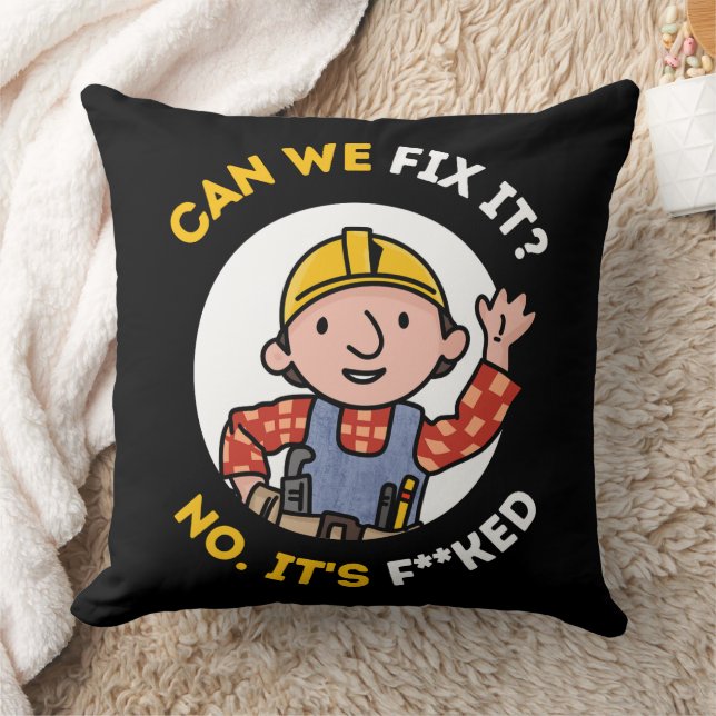 Can We Fix It Funny Repair Man - Bob The Builder Cushion (Blanket)