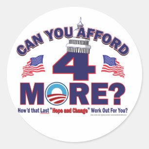 Can You Afford 4 More Classic Round Sticker