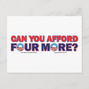 Can You Afford 4 More Postcard