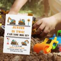 Can You Dig It, Construction 2nd Birthday