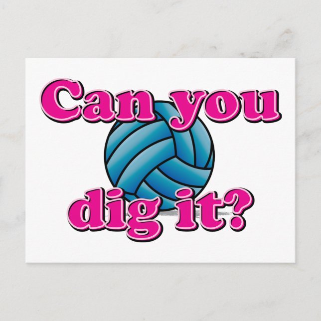Can you dig it? Volleyball! Postcard (Front)