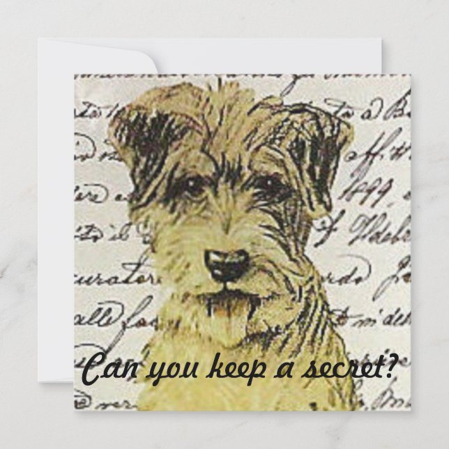 Can you keep a secret? invitation (Front)