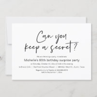 Can You Keep A Secret, Surprise Birthday Party