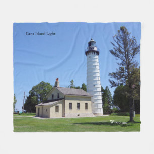 Cana Island Light blanket