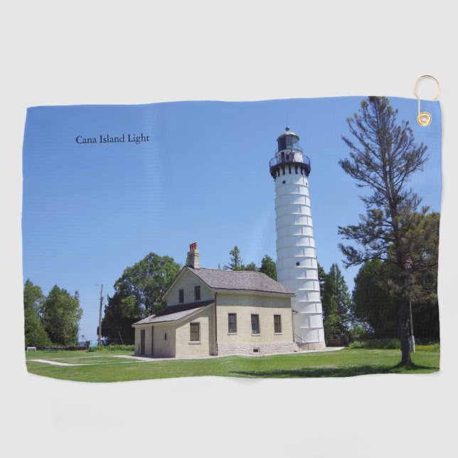 Cana Island Light golf towel (Horizontal)