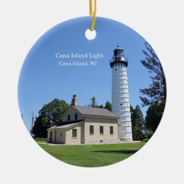 Cana Island Light ornament (Front)