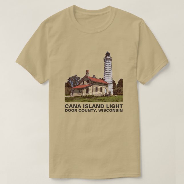 CANA ISLAND LIGHT T-Shirt (Design Front)