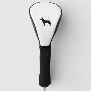 Canaan Dog – Halloween Moon Silhouette Classic T-S Golf Head Cover