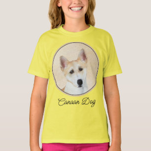 Canaan Dog Painting - Cute Original Dog Art T-Shir T-Shirt